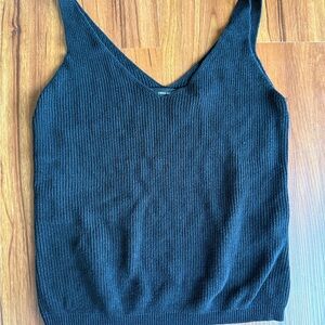 Vero Moda Black Ribbed Tank Top